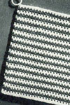 striped square pot holder pattern