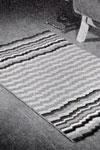 rippling harmony crocheted rug