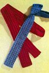 crocheted necktie pattern