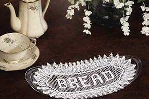 Filet Bread Tray Doily Pattern #7131