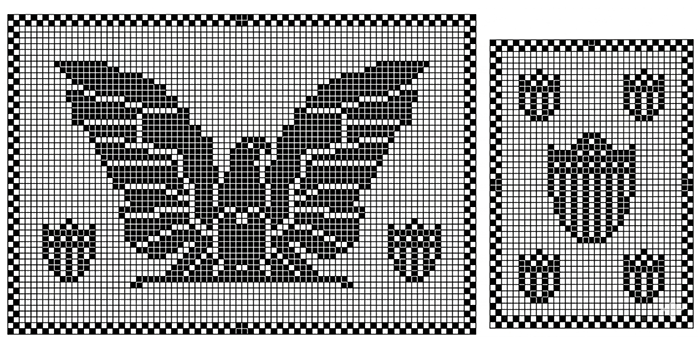 Spread Eagle Chair Set Pattern #7510 charts