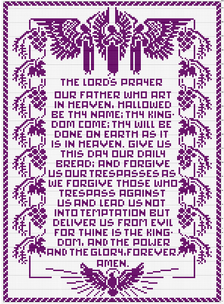 The Lord's Prayer Pattern #7264 chart