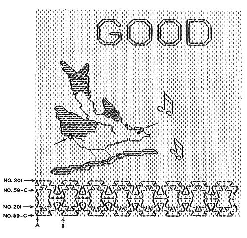 Bird Cage Cover Pattern #S-967 chart 2