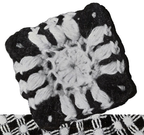 Honeycomb Afghan Pattern motif