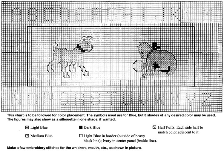 Alphabet Nursery Rug Pattern chart