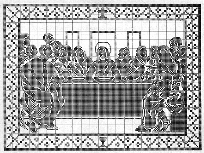 The Last Supper Wall Hanging chart
