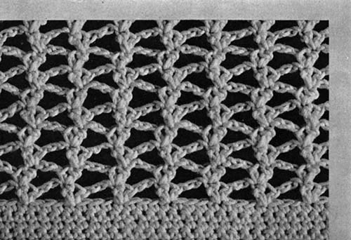 Crocheted Overblouse Pattern #129 swatch