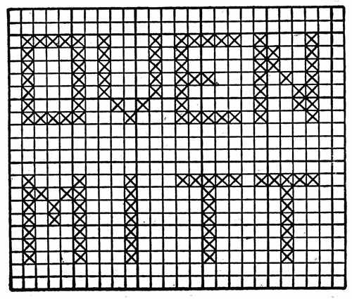Cross Stitch Oven Mitt Pattern chart
