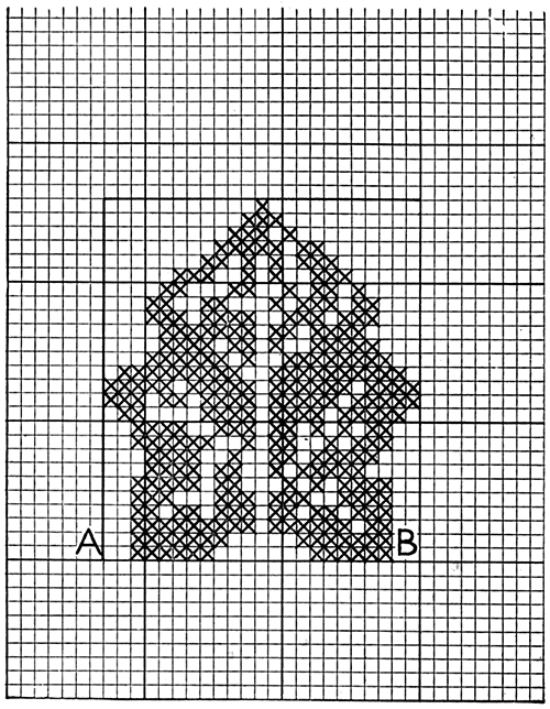 Leaf Potholder Pattern #5508 chart