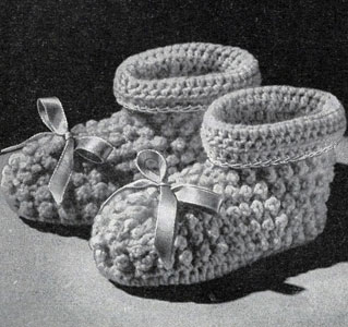 Crocheted Picot Set Pattern booties