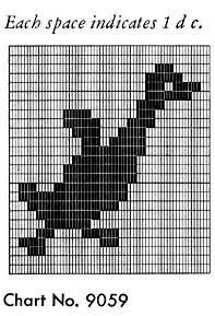 Ducklings Potholder Pattern chart