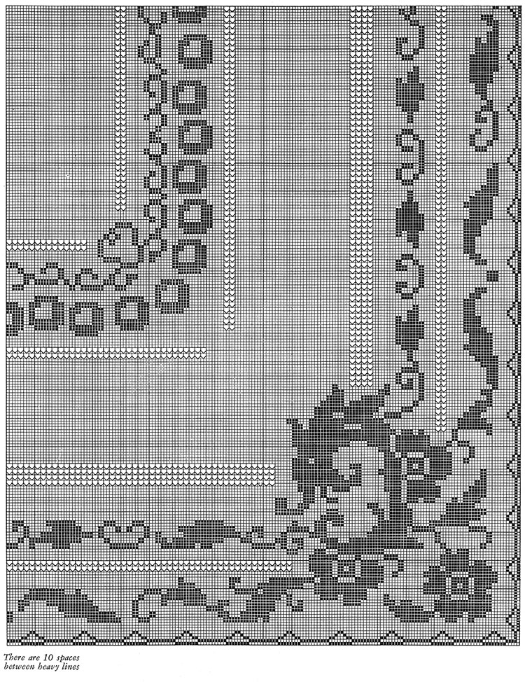 St George and the Dragon Tablecloth Pattern #7195 chart