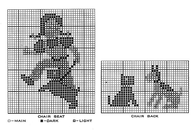 Chair Pads Pattern #5223 chart
