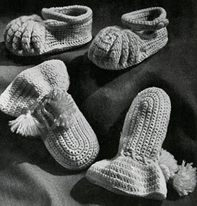 Cap, Bootees, and Mittens Set Pattern #5341