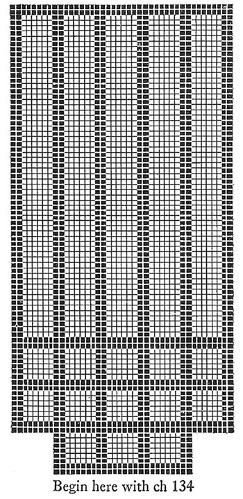 Casement Chair Back Pattern #7033 chart