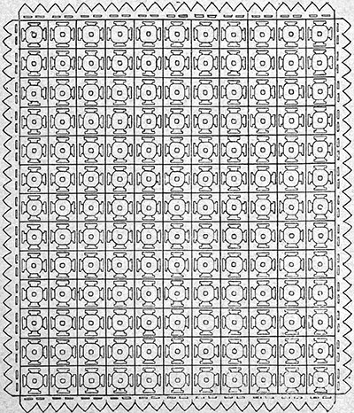 Meadow Daisy Bedspread Pattern #62 chart