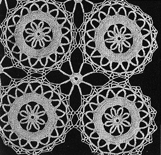 Flower Wheel Tablecloth Pattern #7066 swatch