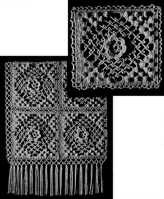 Irish Crochet and Popcorn Bedspread Pattern #46
