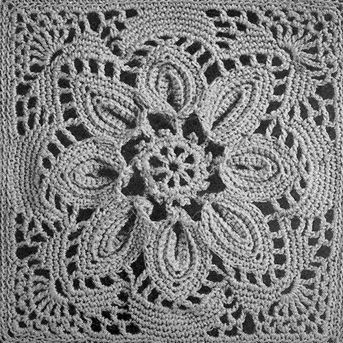 Puritan Bedspread Pattern motif