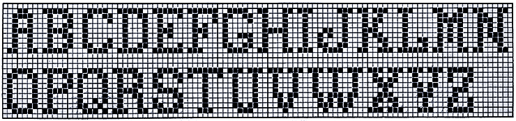 Filet Crochet Medallion Pattern #1856 alphabet