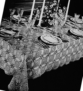 Cathedral Windows Tablecloth Pattern #4508