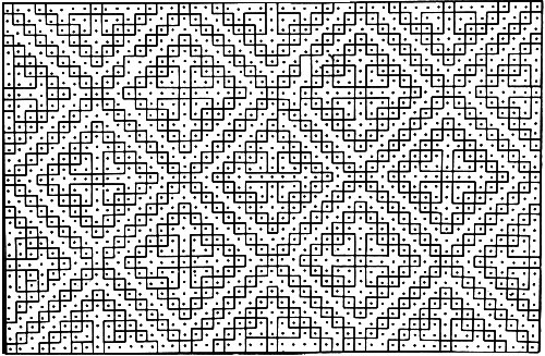 Diamond Tile Rug Pattern Chart