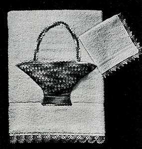 Applique Basket and Edgings Pattern #7409