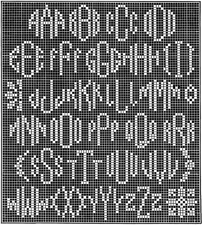 Filet Monograms Pattern #728