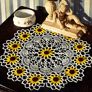 Black Eyed Susan Doily Pattern #D-207