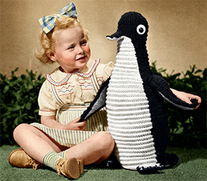 Crocheted Penguin Pattern #2122