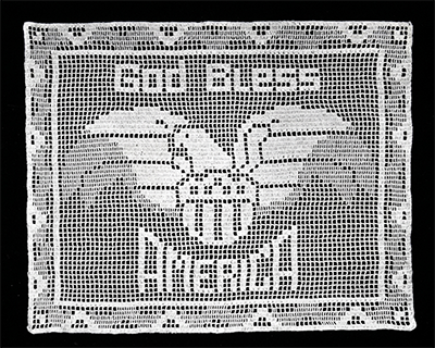God Bless America Doily Pattern #9372