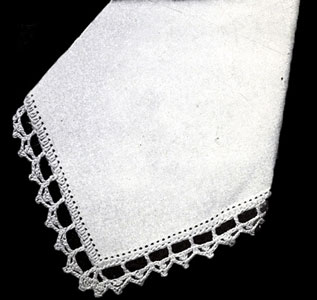 Bucilla DeLuxe Weave Oyster Linen Napkins Pattern