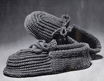 Men's Crocheted Slippers Pattern