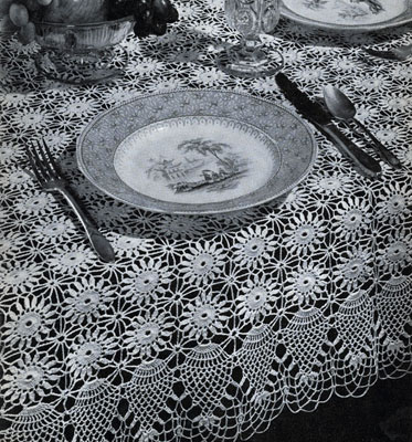 Pineapple Tablecloth Pattern #7859
