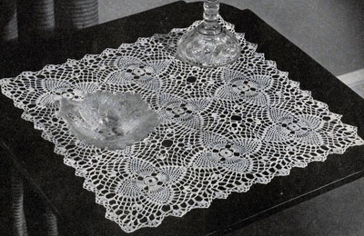 Pineapple Night Table Doily Pattern #7868