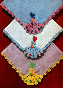 Crinoline Handkerchiefs Motif Pattern