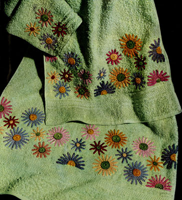 Daisy Bath Set Decorative Crochet Pattern