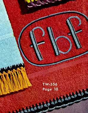 Monogram Towel Decorative Crochet Pattern TW356