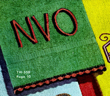 Monogram Towel Decorative Crochet Pattern TW358
