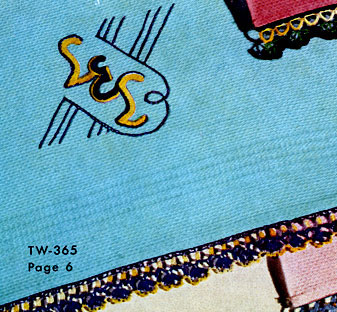 Monogram Towel Decorative Crochet Pattern TW365