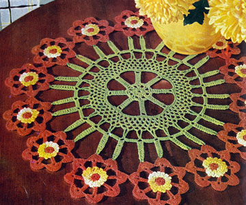 Flower Cartwheel Doily Pattern