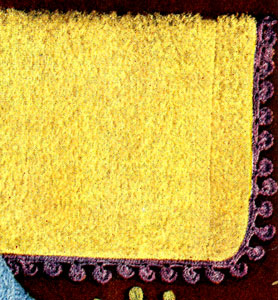 Rain Drop Washcloth Edging Pattern