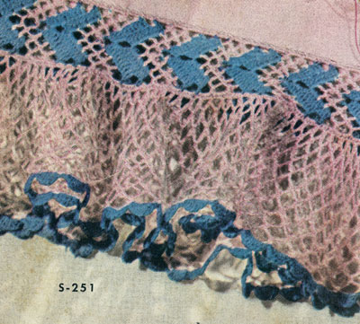 Pillow Case Edging No. S251 Pattern