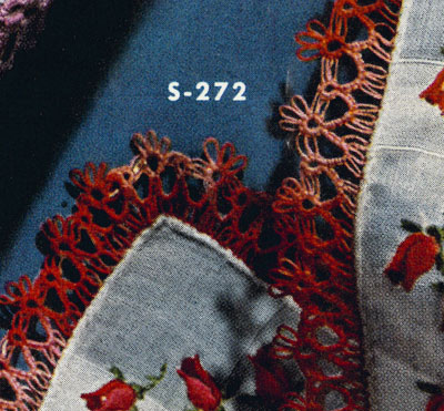 Tatted Handkerchief Edging No. S272 Pattern