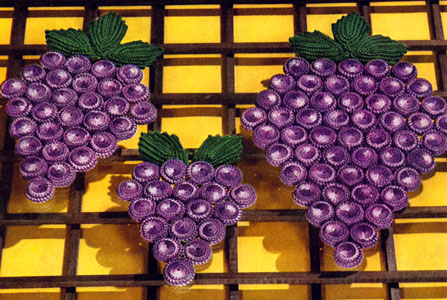 Grape Arbor Hot Plate Mat Pattern