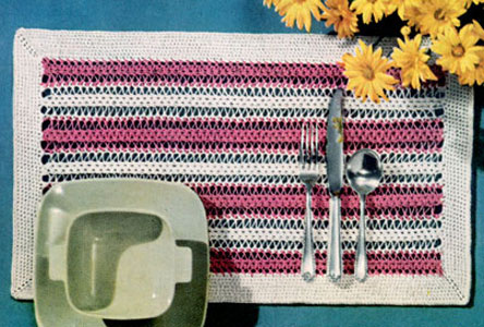 Hairpin Lace Place Mat 2 Pattern