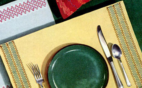 Yellow Place Mat Pattern