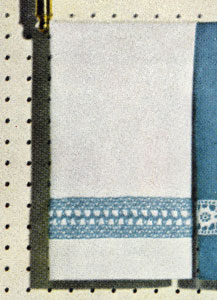 White Guest Towel Insertion Pattern