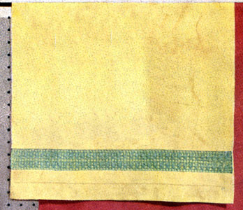 Yellow Guest Towel Insertion Pattern