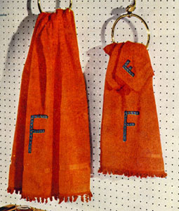 Orange Towel Edging Set Pattern